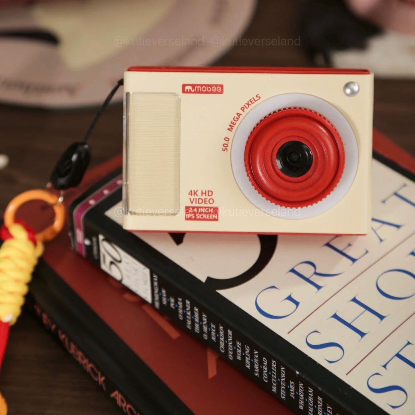 Caméra CCD rétro pour enfants, style vintage, avec mini-jeux et éclairage LED